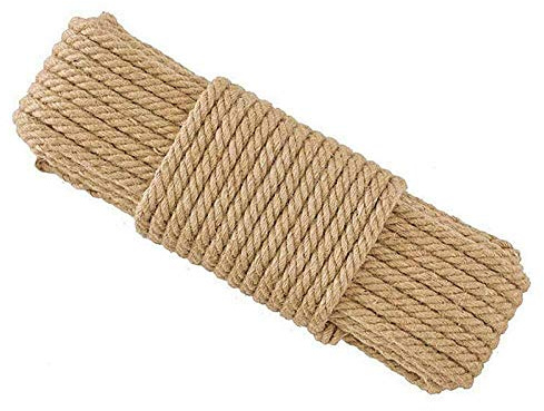YITON Cat Scratch Post 8mm Diy Sisal Cat Scratcher Rope Twisted Replacement Cat Tree Scratching Toy Cat Climbing Frame Binding Rope 1Pcs 10M