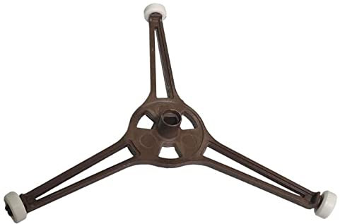 Soporte de bandeja de vidrio para microondas, rodillo giratorio de triple brazo, anillo giratorio para horno microondas, anillo giratorio para plato giratorio de 24,5 cm