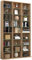 VCM Holz CD DVD Standregal Bücherregal Raumteiler Deko Regal Glas Zilas XL