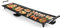 KOMFOTTEU Elektrogrill 1800W, elektrische Grillplatte mit Antihaftebeschichtung, Grill mit 6 Holzspatel & 2 Antihaft-Eierringe, Temperatur einstellbarer Tischgrill 90x23 cm für BBQ Party
