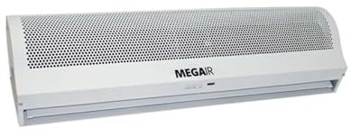 MEGACLIMA MegAir Barriera D'Aria Fredda VA 900 Bianca 150W 90 cm | Protezione da Polveri e Dispersioni Termiche | Silenziosa, Regolabile, Facile Installazione, Ideale per Negozi