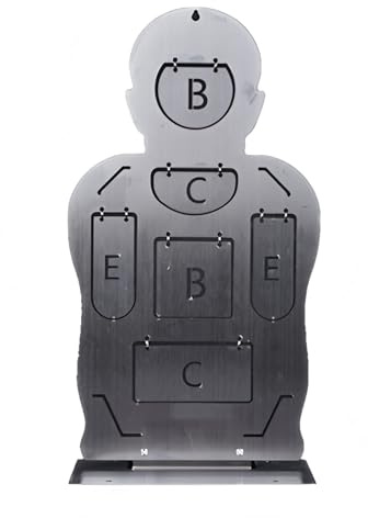 YXLYFDLY Dianas Plegables para Campo De Tiro, Dianas De Tiro De Acero Inoxidable Y Dianas Metálicas con Soportes para Dianas, para Soft Bullets Slingshot Mud Balls(Style1)