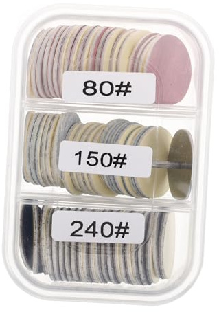Ipetboom 60pcs Nail Sanding Discs Detail Sander Sandpaper Nail Sanding Bit for Manicure Pedicure Foot Callus Remover Discs Drill Bits Smooth