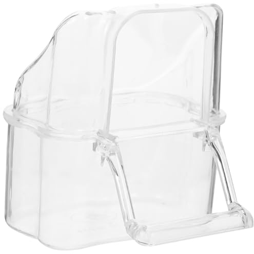 Toddmomy Boîte de Nourriture Suspendue pour Oiseaux Conteneur Transparent pour Alimentation et Eau Accessoire Pratique pour Cage à Oiseaux