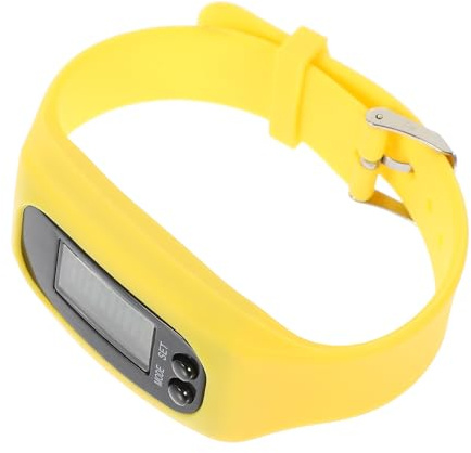 MUELODSIC Braccialetto Contapassi Portatile in Silicone Multifunzionale Orologio Contapassi Leggero da Polso Display Passi e Calorie Articolo Sportivo per Fitness e Attività Quotidiane