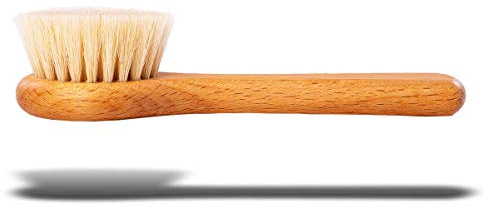 Valentino Garemi Mushroom Cleaning Brush – Natural Bristle Vegetable Scrubber – Wooden Handle – Made in Germany