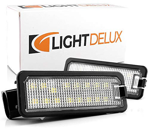 LIGHTDELUX Ersatz für LED Kennzeichenbeleuchtung Nummernschildbeleuchtung ohne Fehlermeldung mit E-Prüfzeichen V-030636