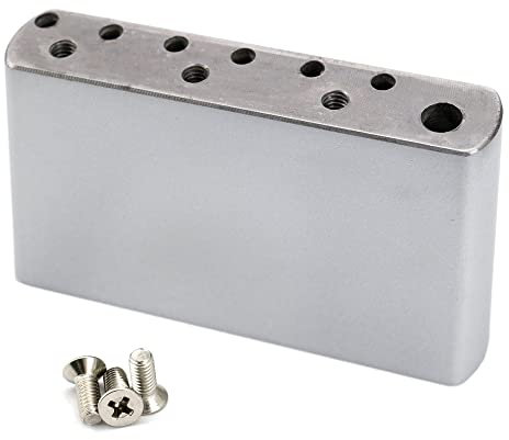 Musiclily Ultra 10,5 mm Solid Steel 42 mm Standard MIM Style Tremolo Block für Mexico Fender Strat und Squier Classic Vibe/Speical E-Gitarre