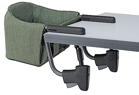 Chicco FastLock Hook-On High Chair, Portable High Chair for Babies and Toddlers, Sets up in Seconds | Moss/Green
