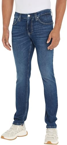 Tommy Jeans Vaqueros Hombre Scanton Slim Fit, Azul (Denim Dark), 30W/36L