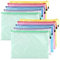 Dokumententasche mit Reißverschluss A5, 10 pcs Wasserdichte Document Case, Mesh Plastic Zip Bag, Reißverschlusstasche Zip Beutel Tasche für Datei,Papier, Quittungen, Kosmetika