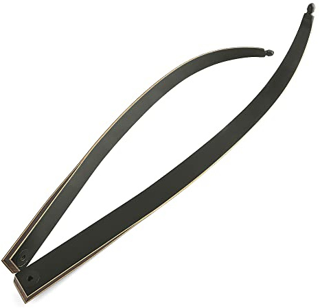 60 Black Hunter Recurve Bow Wood Takedown Bow Right Hand for Adults American Hunting Longbow 20-60lbs for Archery Hunting Shooting Practice