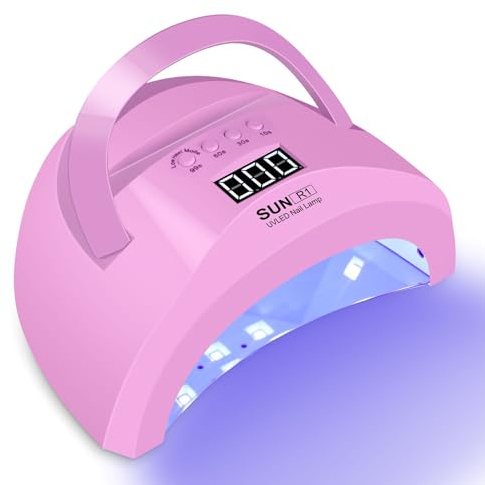 60W Lampe UV LED Sèche Ongles Rapide，Lampe UV Ongles Gel, 30 UV-LEDs, Séchoirs à ongles et lampes UV avec Capteur Automatique Écran LCD pour Vernis à ongles Gels,Materiel Onglerie Professionnel
