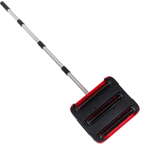 Homoyoyo Balai Manuel Compact pour Tapis et Sols Durs Balayeur Léger sans Électricité Aspirateur Poils Chien pour Poussière et Débris Nettoyage Rapide et Silencieux