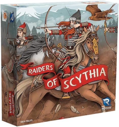 Renegade Game Studio , Raiders of Scythia , Board Game , Ages 12+ , 1-4 Players , 60-80 Minutes Playing Time, Multicolor