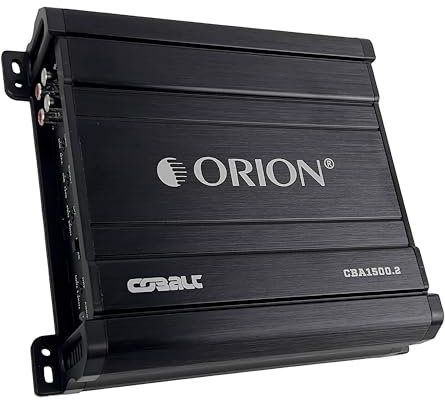 Orion Cobalt 2 Channel Amplifier - 750W RMS, 1500W Max, Class A/B, 2 Ohm Stable, Bass Boost, MOSFET, Car Audio Subwoofer Amp