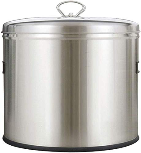 Stainless Steel Rice Container, airtight Rice Barrel Storage for Soybean Flour Grain, Storage Jars Storage Box Muesli Dispenser Large containers with lids for The Kitchen