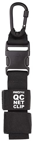 Spro Freestyle QC Net Clip 25-40mm - Kescherhalterung für Angeltaschen, Kescherclip, Karabiner für Unterfangkescher