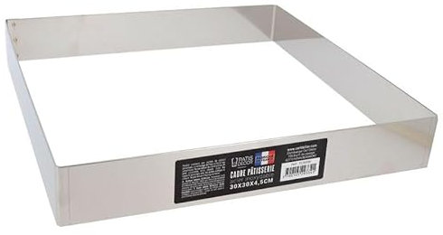 Cadre à mousse inox H 4,5 cm 30 x 30 cm