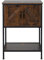 ZealWe Waschbeckenunterschrank, Badezimmerschrank, Aufbewahrungsschrank 61 x 48 x 89 cm mit viel Stauraum, Unterschrank für Waschbecken Waschtisch, Industrieller Stil, Rustikales Braun und Schwarz