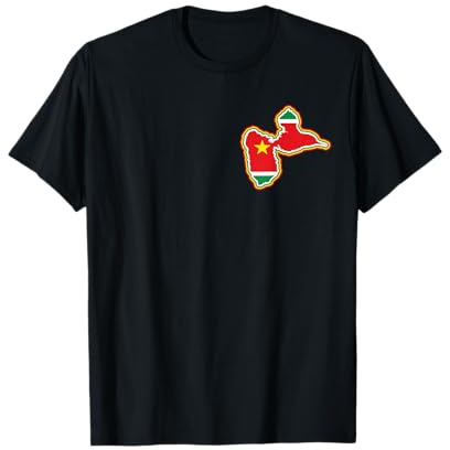 Carte de la Guadeloupe Belle idee Cadeau 971 gwada T-Shirt