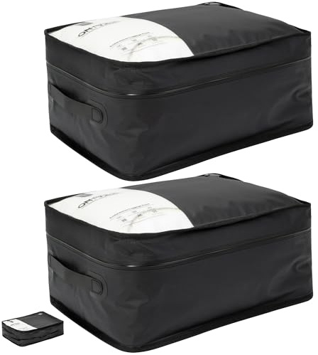 Sacchetti Sottovuoto Vestiti Riutilizzabili TPU Buste Sottovuoto Viaggio con IP67 Cerniera Impermeabile Borse Organizer Cubi di Imballaggio per Viaggi D'affari