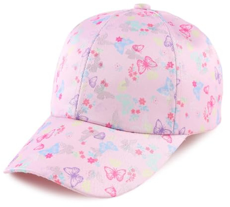 MniJiza Floral Gorro de Béisbol Bebé Gorra Niña y Niño Gato Mariposas Niña (4-8años, Mariposa Multicolor)