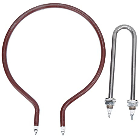 GLOGLOW 300 W en Acier Inoxydable en Forme de Chauffage de Chauffage de à Rond pour l'Oie de Canard au Poulet, Tube de Incubateur pour Oie de Canard au Poulet, avec Méthode d'installation de