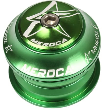 LatoYard MEROCA - Serie sterzo per bicicletta per telaio da 44 mm e forcella dritta da 28,6 mm, set di ciotole con cuscinetti sigillati, colore nero