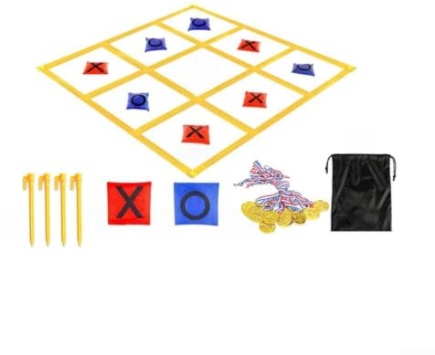 Kasta spelkit för familjelek och klassrumsförlovning – förvandlar traditionella kastborrar till motiverande målbaserade utmaningar (kit2 gul)