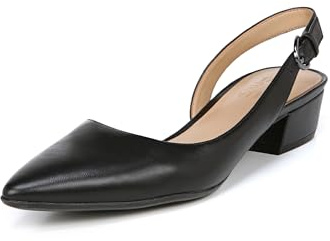 Naturalizer Damen Banks Slingback Pump, Schwarzes Leder, 40 EU Weit