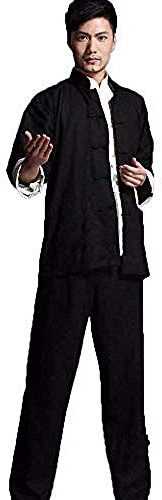 FWZJ Ropa de Tai Chi Mujeres, Hombres Bruce Lee Vintage Chino Wing Chun Kung Fu Uniforme Algodón Seda Artes Marciales Trajes de Tai Chi, Ropa Tradicional de Tai Chi para su Ejercicio de