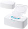 Porta Salviette Umidificate, 2 Pezzi Porta Salviette Neonato, Scatola Porta Salviette Umidificate con Coperchio Antipolvere, Scatola per Salviettine Adatto a Casa Ufficio Auto