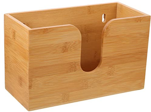 RORPOIR Wandmontierter Papierhandtuchhalter Aus Massivem Holz Platzsparende Kindersichere Aufbewahrung Für Bad Und Küche Langlebiger Taschentuchspender Mit Elegantem Design Einfache Montag