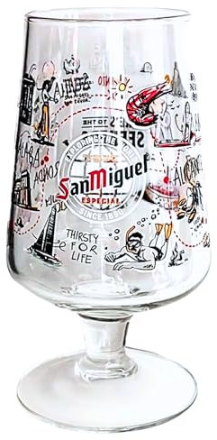 Roxley San Miguel Pint-Glas, Bierkeller, groß, 56 cl, hergestellt in Großbritannien