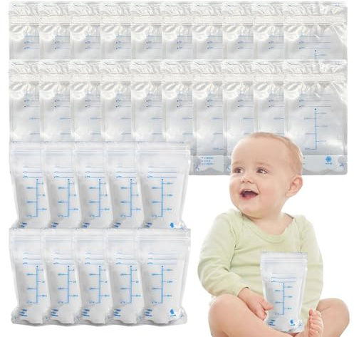 Récipients De Conservation Du Lait – Emballage De Conservation Du Lait De 200 Ml, Paquet De 30 Sachets De Lait Maternel | Sac De Conservation Du Lait Étanche Pour Les Réfrigérateurs Et Congélateurs
