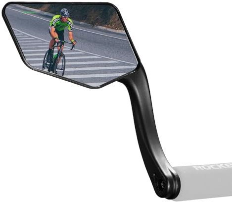 ROCKBROS Cykelspegel, 360° Universell Roterande Elektrisk Skoter Spegel, Cykelspeglar för Mountainbike, Styre, 19–23 mm, Vänster