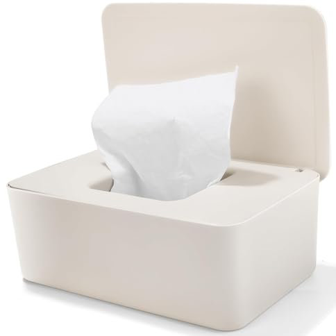 Boîte à lingettes humides, boîte de papier toilette humide avec couvercle, distributeur de lingettes humides pour bébé, garde les lingettes fraîches, boîte de rangement pour lingettes humides
