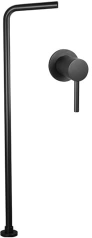 Grifo Bañera Independiente Negro Modo Único Empotrada Grifo de Pie para Bañera Exenta,negro