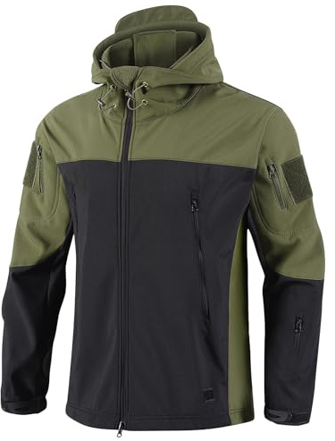 Chaqueta Militar Hombre Fleece Jacket Men Snowboard de Montaña Casaca Homem Inverno Chaqueta Trekking Abrigo Frio Extremo Ropa Militar Hombre Verde XL