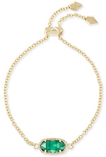 Kendra Scott Elaina Link Chain Bracelet for Women, Dainty Fashion Jewelry, 14k Gold-Plated Brass, Cat's Eye