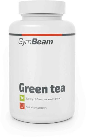GymBeam Tè Verde - 500 mg - Integratore Naturale in Capsule con EGCG e Caffeina, Estratto 20:1 per Metabolismo, Controllo del Peso e Energia (120 cps)