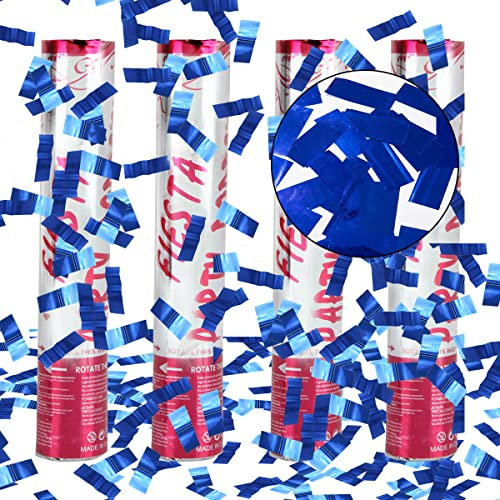 XiXiRan Tubi Sparacoriandoli Matrimonio e Compleanno - 4pcs Cannone Spara Coriandoli per Laurea e Feste