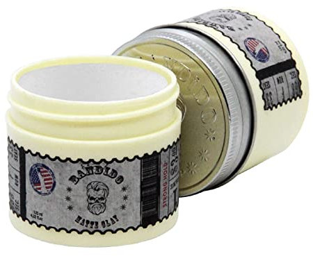 Bandido Matte Clay Wax Men 125ml - Haarwachs für Männer – starkes, mattes Haarstyling - Haar-wachs matt | haar wax herren | hair clay paste - Haarpaste