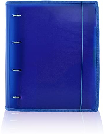 Carpeta & Block A4 Supra - 4 Anillas -150 hojas - 5 Separadores - Indicadores Adhesivos - 5 Colores - REF.432-A (Azul)