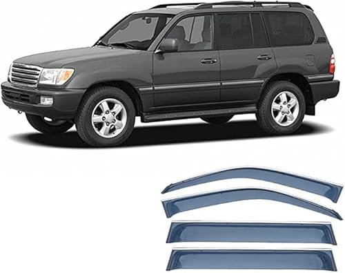 Juego de 4 Deflectores de Viento, Protector de Nieve para Lluvia Y Sol de Baja Acumulación de Calor para Reemplazo de Automóviles para Toyota LAND CRUISER LC100