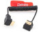 DRRI 8K High Speed HDMI-A 2.1 Bend up to Bend Down HDMI Coiled Cable for Z-Cam E2 S6 Sony FX3 Camera/Atomos Ninja V Monitor/Small HD Monitor