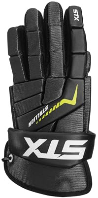 STX Stallion 200 Lacrosse Gloves, Black/Grey, Large