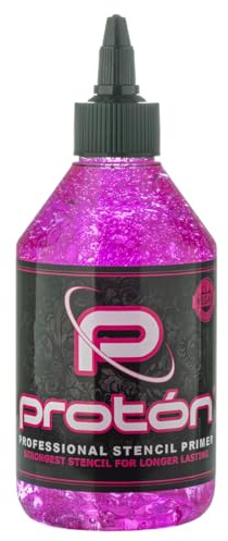 PROTON Professional Stencil Primer Rosa - 250 ml / 8,5 oz Fissatore estremità per stencil tatuaggio