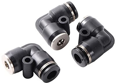 Adaptador de Conector de Utilidad Adaptador de Conector de Manguera Tipo L Codo de 6 Mm Accesorios de Conexión Rápida Riego por Atomización Accesorios para Tuberías Neumáticas Accesorios para Paisajis